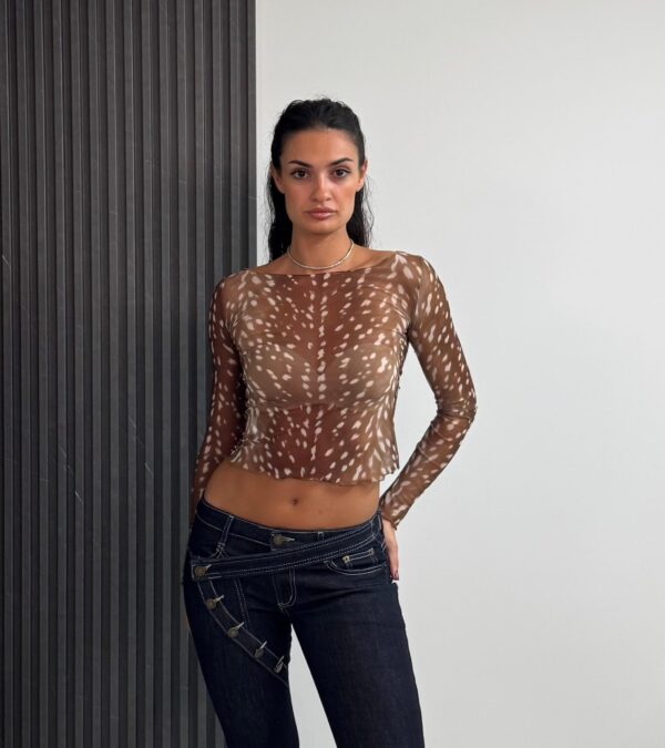 maglia jungle cammello